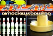 Arcade Air Hockey and Bowling